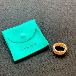 Tiffany & Co. Sterling Silver Somerset Mesh Weave Ring